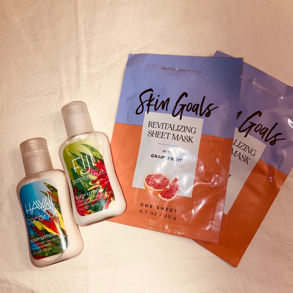 **BBW Face Masks & Travel Lotions bundle!!!**